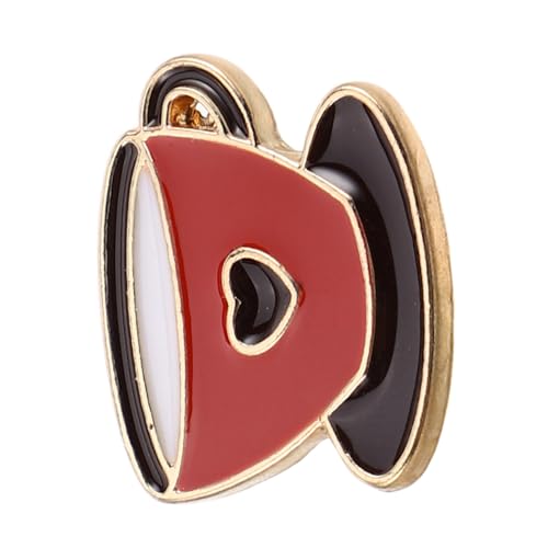 PartyKindom Vintage Kaffee Brosche Metall Anstecker Cartoon Design für Kaffee Robuster Legierungs Pin als und Anzug Accessoire Einfach zu Tragen und Stilvoll von PartyKindom