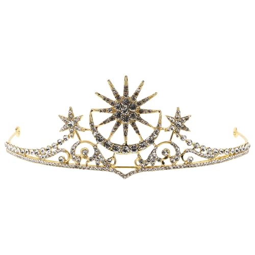 PartyKindom Vintage Kristallkrone Stirnband mit Strasssteinen Eleganter Bridal Haarschmuck für Braut und Damen Vielseitige Tiara für Hochzeit Party Abschlussball und Festliche Anlässe PartyKindom Vintage Kristallkrone Stirnband mit Strasssteinen Eleganter Bridal Haarschmuck für Braut und Damen Vielseitige Tiara für Hochzeit Party Abschlussball und Festliche Anlässe von PartyKindom