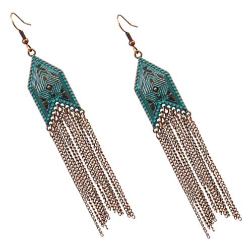 PartyKindom Vintage Lange Tassel Drop Ohrringe Damen Haken Ohrschmuck Leicht und Hautfreundlich Modisch für Teen Mädchen Party Alltag Geeignet von PartyKindom