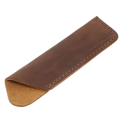 PartyKindom Vintage Leder Stifteetui Handgefertigter Multi Pens Pouch Robuste Stifthülle für Büro Schule und Zuhause für und Schreibwaren von PartyKindom