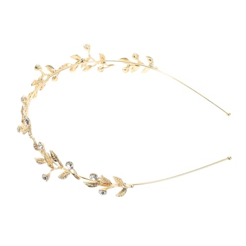 PartyKindom Blattkrone Mit Strasssteinen Legierung Stirnband Für Braut Hochzeit Haar-accessoires Für Damen Und Mädchen von PartyKindom