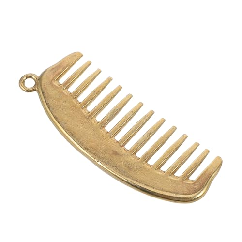 PartyKindom Retro Metallkamm Schlüsselanhänger Vintage Kleiner Kamm für Männer und Frauen Robuste Konstruktion Selbstgemacht Zubehör Elegantes Design Accessoire für Schlüssel und Taschen von PartyKindom