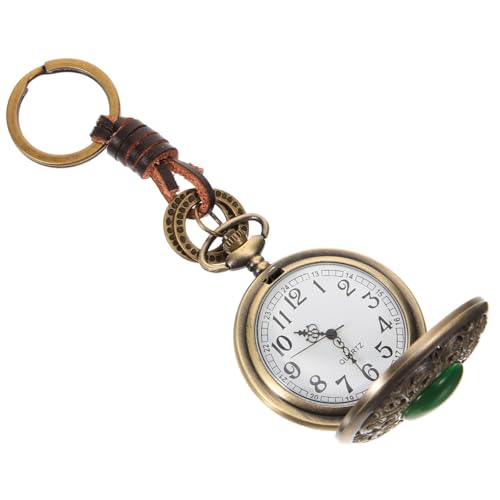 PartyKindom Vintage Taschenuhr Herren Schlüsselanhänger Retro Design Leichte Kompakte Quarzuhr Antike Handarbeit Vielseitig für Altersgruppen als zu Geburtstag Hochzeit von PartyKindom