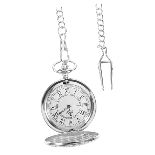 PartyKindom Vintage Taschenuhr Herren mit Römischem Leichtes Metallgehäuse Dekorative Gravur Retro Taschenuhr für Stilbewusste Männer und Besondere Anlässe von PartyKindom