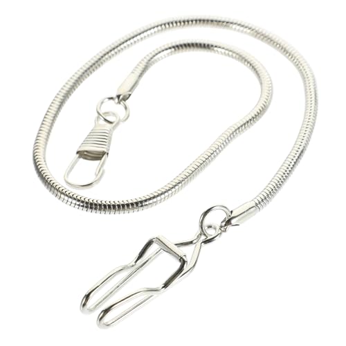 PartyKindom Vintage Taschenuhr Kette Metalllegierung Clip Hängende Uhr Kette Robuste Uhrenaccessoires für Herren und Damen Retro Design für Anzug und Freizeit von PartyKindom