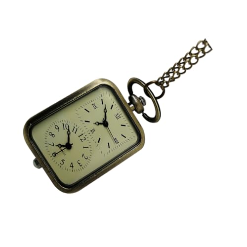 PartyKindom Vintage Taschenuhr Anhänger Uhr Kette Für Damen Herren Retro Design Für Alltag Party Geschenk Zeitmesser Halskette von PartyKindom