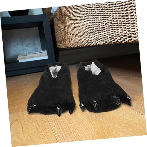 PartyKindom Warme Baumwoll hausschuhe Damen Niedliche Cartoon dinosaurier krallen design Gemütliche Indoor Slippers für Haushalt und Freizeit Weiche Bequeme Pantoffeln von PartyKindom