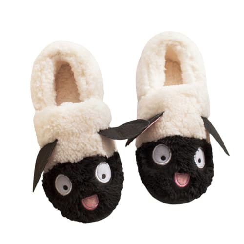 PartyKindom Warme Hausschuhe Damen Herbst Winter Rutschfeste Atmungsaktive Slipper mit Weicher Sohle Langlebig und für Zuhause von PartyKindom
