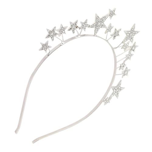 PartyKindom Wasserdichter Stern Strass Haarreif Damen Glänzendes Stirnband Brautschmuck für Hochzeit Geburtstag Party Accessoire PartyKindom Wasserdichter Stern Strass Haarreif Damen Glänzendes Stirnband Brautschmuck für Hochzeit Geburtstag Party Accessoire von PartyKindom