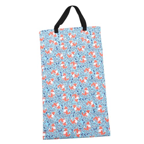 PartyKindom Wickeltasche für Babys Wiederverwendbare Windeltasche mit Reißverschluss Transportable Nasstasche für Windeln Multifunktionale Aufbewahrungstasche Leicht und Tragbar von PartyKindom