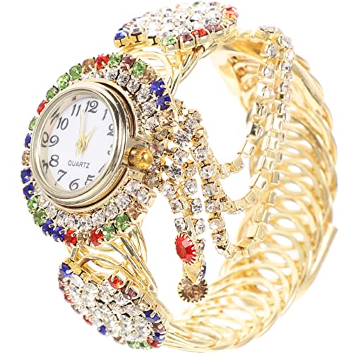 PartyKindom Armbanduhr Gebrauchte Uhr Für Die Krankenpflege Damenuhren Diamantuhren Für Damen Goldene Damenuhr Analoge Quarzuhr Elegante Designuhr Mit Ansehen Geschenk Legierung Frau Mode von PartyKindom