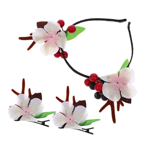 PartyKindom Weihnachtliche Haarschmuck Teilig Rentier Geweih Haarspangen und Haarband Kleine Haarclips für Mädchen Langlebig Auffällig Festliche Accessoires für Karneval und Weihnachtsfeiern von PartyKindom