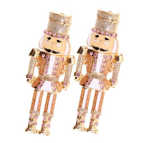 PartyKindom Weihnachtliche Ohrhänger Damen Strass Ohrringe Funkelnde Baumeln Schmuck für Festliche Anlässe und Weihnachtsfeiern von PartyKindom