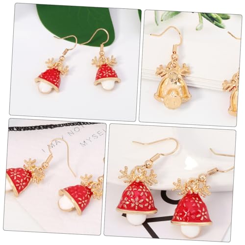 PartyKindom Weihnachtliche Ohrringe mit Weihnachtsmütze Chic Eardrop Weihnachtsaccessoires für Damen Leicht und für Festlichkeiten und Alltag von PartyKindom