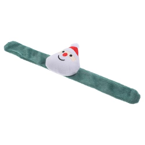 PartyKindom Weihnachtlicher Plüsch Slap Bracelet mit Elchmotiv Weicher Langlebiger Weihnachts Schnapp Armband für Niedliches Party Gastgeschenk und Festliche Dekoration von PartyKindom
