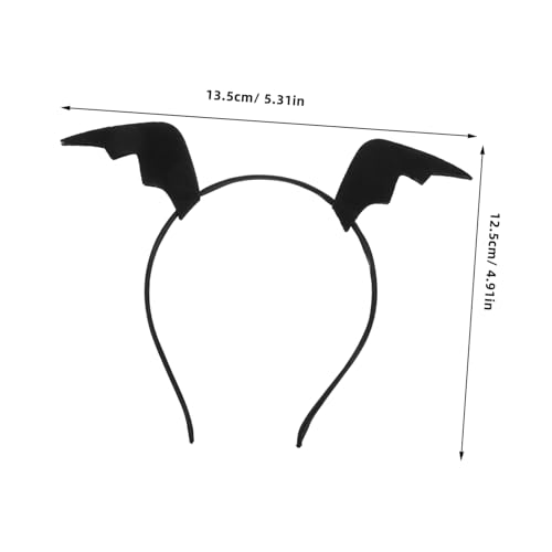 PartyKindom Weihnachtliches Fledermaus Flügel Haarband Robust Leicht Charmantes Design für Karneval Cosplay Weihnachtsfeiern und Geburtstage Süßer Haarschmuck für Damen und Herren von PartyKindom