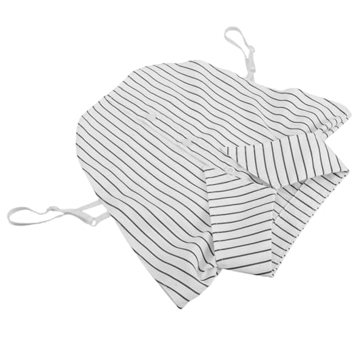 PartyKindom Weiß Gestreifter Falscher Hemdkragen Damen Abnehmbar Ausschnitt Modischer Stehkragen Vielseitiger Blusenkragen Einsatz und Stylisch Passend zu Pullovern und Blazern von PartyKindom