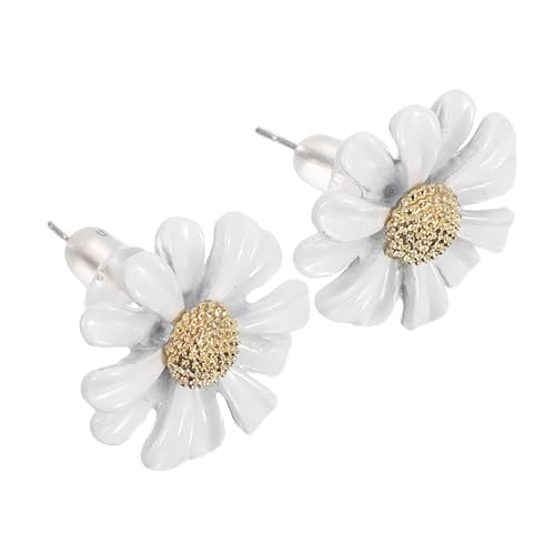 PartyKindom Weiße Kleine Daisy Ohrstecker Damen Silber Piercing Studs Blumenohrringe Leicht Sicher Eleganter Schmuck für Frauen Alltag PartyKindom Weiße Kleine Daisy Ohrstecker Damen Silber Piercing Studs Blumenohrringe Leicht Sicher Eleganter Schmuck für Frauen Alltag von PartyKindom