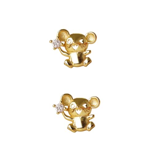 PartyKindom Zirkonia Ohrstecker Damen Silber Leicht Tragbar Modischer Schmuck Alltag Party von PartyKindom