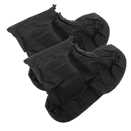 PartyKindom wasserdichte Regenüberschuhe mit Reißverschluss rutschfeste Schuhüberzieher Schutz für Schuhe und Füße bei Regen Leichtes Material Wiederverwendbar XXL für Erwachsene von PartyKindom