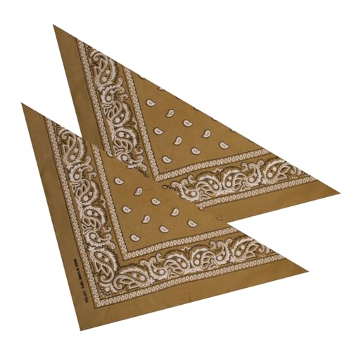 2er Set Niki-Halstuch Bandana Halstuch – Kopftuch, Haarband, Gesichtstuch oder Schal – Paisley Muster – Damen, Herren & Kinder Farbe Braun BA-070 2er Set Niki-Halstuch Bandana Halstuch – Kopftuch, Haarband, Gesichtstuch oder Schal – Paisley Muster – Damen, Herren & Kinder Farbe Braun BA-070 von PartyMagix