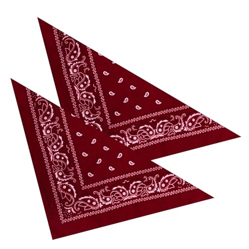 2er Set Niki-Halstuch Bandana Halstuch – Kopftuch, Haarband, Gesichtstuch oder Schal – Paisley Muster – Damen, Herren & Kinder Farbe Burgund BA-095 2er Set Niki-Halstuch Bandana Halstuch – Kopftuch, Haarband, Gesichtstuch oder Schal – Paisley Muster – Damen, Herren & Kinder Farbe Burgund BA-095 von PartyMagix