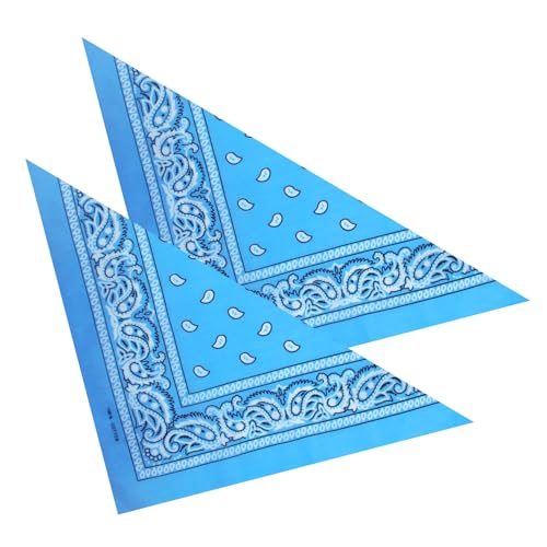 2er Set Niki-Halstuch Bandana Halstuch – Kopftuch, Haarband, Gesichtstuch oder Schal – Paisley Muster – Damen, Herren & Kinder Farbe Hellblau BA-098 2er Set Niki-Halstuch Bandana Halstuch – Kopftuch, Haarband, Gesichtstuch oder Schal – Paisley Muster – Damen, Herren & Kinder Farbe Hellblau BA-098 von PartyMagix
