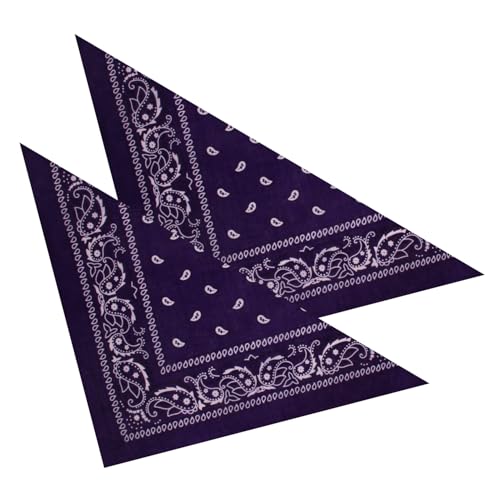 2er Set Niki-Halstuch Bandana Halstuch – Kopftuch, Haarband, Gesichtstuch oder Schal – Paisley Muster – Damen, Herren & Kinder Farbe Navy BA-060 von PartyMagix