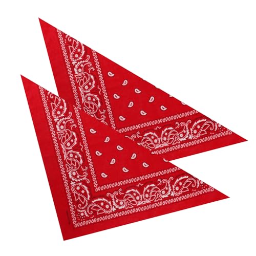 2er Set Niki-Halstuch Bandana Halstuch – Kopftuch, Haarband, Gesichtstuch oder Schal – Paisley Muster – Damen, Herren & Kinder Farbe Rot BA-094 2er Set Niki-Halstuch Bandana Halstuch – Kopftuch, Haarband, Gesichtstuch oder Schal – Paisley Muster – Damen, Herren & Kinder Farbe Rot BA-094 von PartyMagix