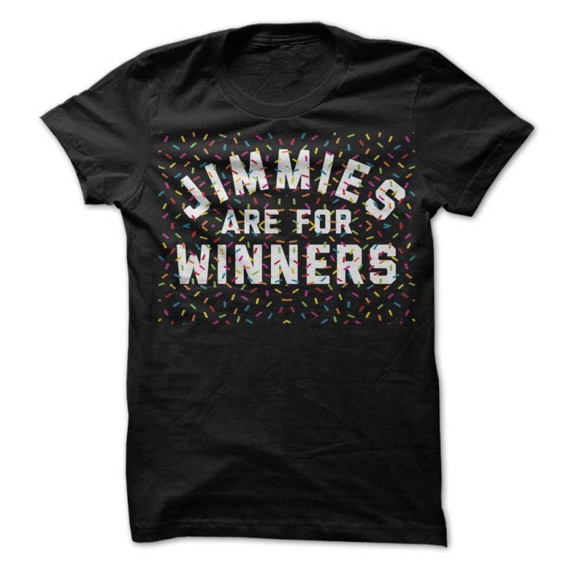 Jimmies Sind Für Gewinner - Philadelphia T-Shirt Design Schwarzes T-Shirt Mit Multi-Color-Druck von PartyUgly