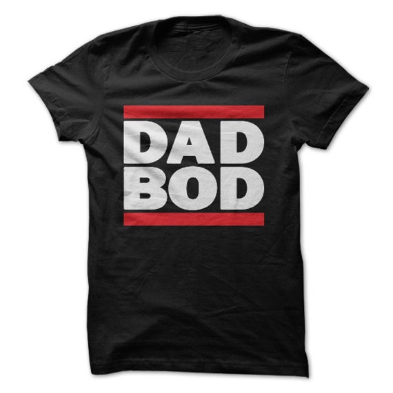 Papa Bod T-Shirt-Design - Schwarzes Shirt Mit Weißen Und Roten Print von PartyUgly
