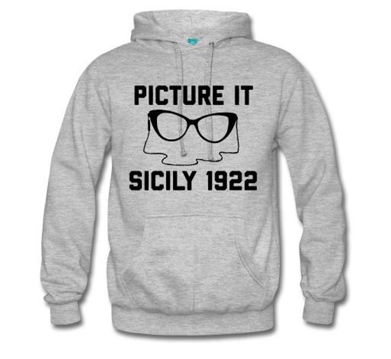 Picture It... Sizilien 1922 Hoodie Design - Heather Grey Shirt Mit Schwarzem Aufdruck von PartyUgly