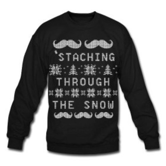 staching Durch Den Schnee Sweatshirt Design - Für Die Weihnachtszeit Party von PartyUgly
