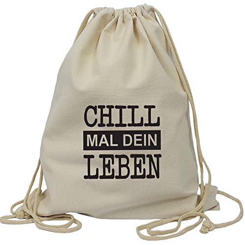 Partybob Fun-Beutel Chill mal dein Leben (Natur) von Partybob