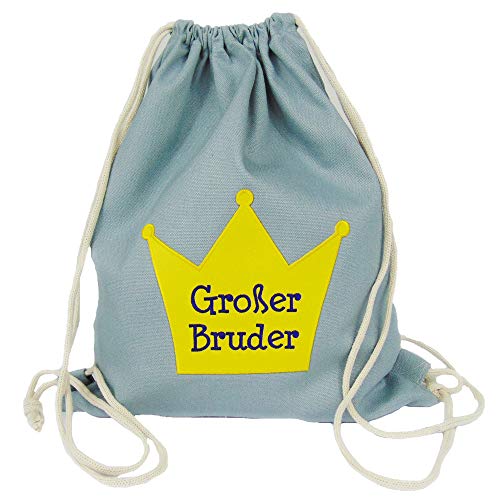 Partybob Kinder Rucksack Beutel Großer Bruder mit Krone (Grau) von Partybob