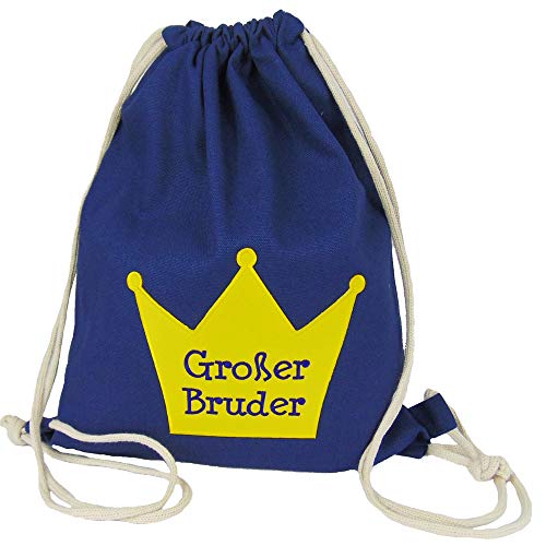 Partybob Kinder Rucksack Beutel Großer Bruder mit Krone (Navy) von Partybob