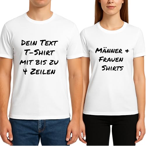 Partycards Tshirt Bedrucken Lassen - Damen/Herren, XL, Baumwolle, JGA T Shirt Personalisieren Junggesellenabschied Mannschaftsshirt Malle Tshirt selbst gestalten mit Wunschtext T-Shirt Bedrucken Partycards Tshirt Bedrucken Lassen - Damen/Herren, XL, Baumwolle, JGA T Shirt Personalisieren Junggesellenabschied Mannschaftsshirt Malle Tshirt selbst gestalten mit Wunschtext T-Shirt Bedrucken von Partycards