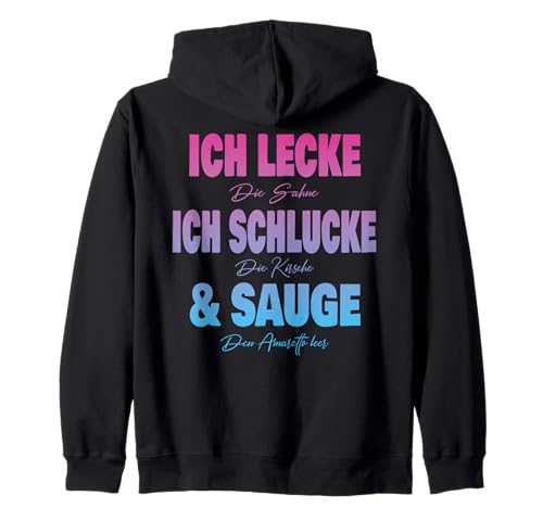 Ich Lecke die Sahne Ich Schlucke dir Kirsche & Sauge Frauen Kapuzenjacke Ich Lecke die Sahne Ich Schlucke dir Kirsche & Sauge Frauen Kapuzenjacke von Partykostüm Mädelsabend Geschenk Damen & Frauen