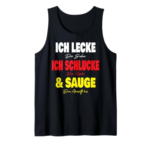 Ich Lecke die Sahne Ich Schlucke dir Kirsche & Sauge Frauen Tank Top Ich Lecke die Sahne Ich Schlucke dir Kirsche & Sauge Frauen Tank Top von Partykostüm Mädelsabend Geschenk Damen & Frauen