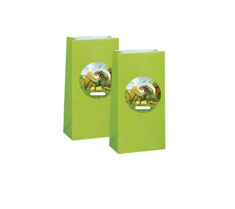 Partystrolche Tragetasche Papiertüten mit Sticker für verschiedene Mottopartys Kindergeburtstag von Partystrolche