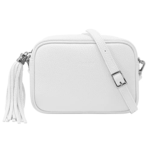 Parubi Clutch Umhängetasche echtem Leder, Made in Italy, Kleine Tasche mit Abnehmbarem Schultergurt, Hängetasche für Frauen und Mädchen (Model Anastasia) von Parubi