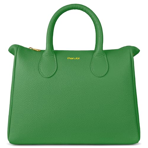 Parubi Handtasche mit Umhängeband, Handtaschen mit weichem echtem Leder, Umhängetasche Made in Italy, mittelgroße elegante Tasche mit Griffen und Riemen für Frauen und Mädchen (Model Ada) von Parubi