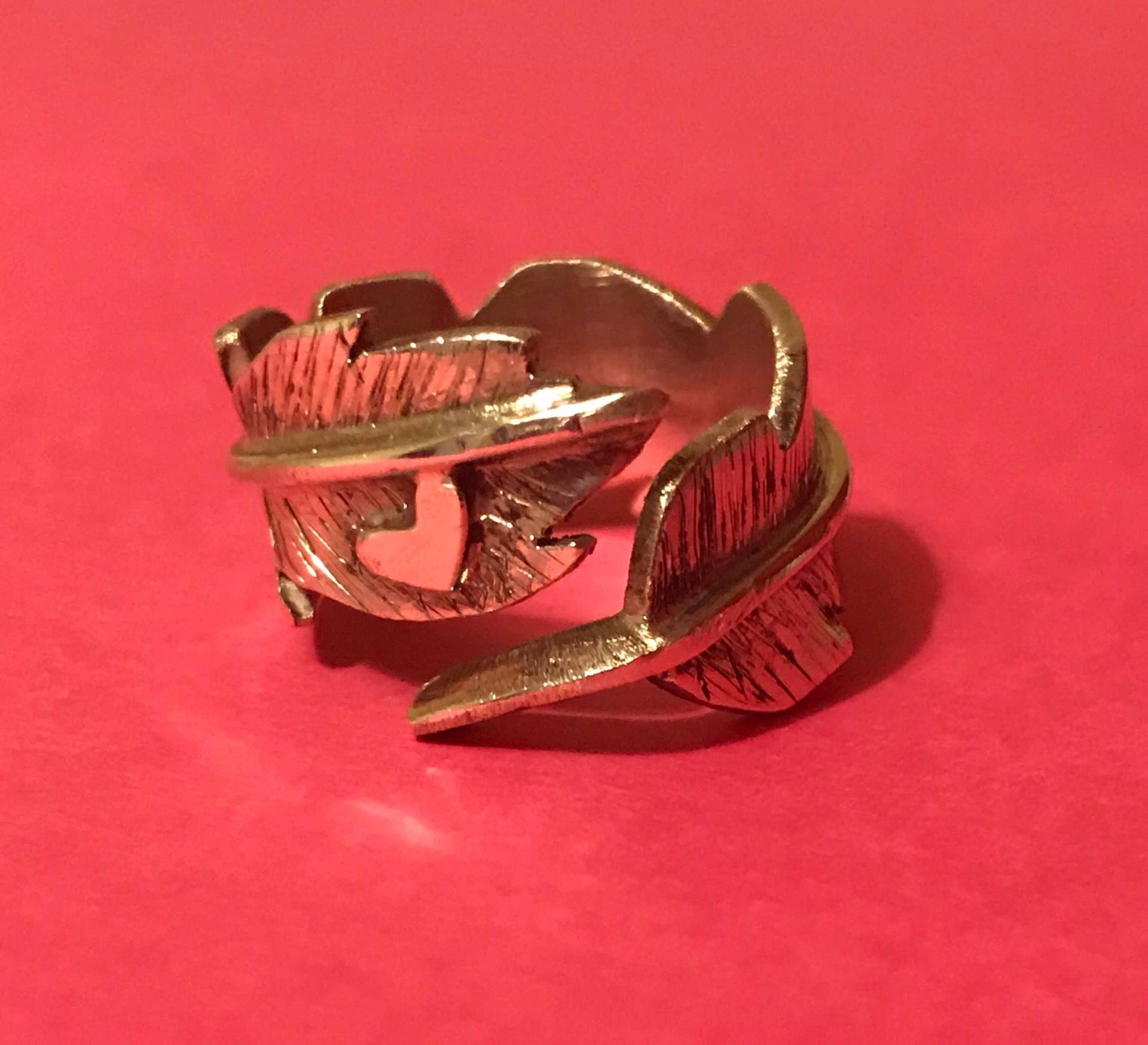 sterling Silber Feder & Herz Ring sterling Silber Feder & Herz Ring von ParvLloydJewellery