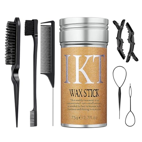 Sie kauft haarstiele, eine glatte haarbürste und drei haarnadeln, eine lockige haarnadel und eine haarpflege für frauen und kinder von PasaRose