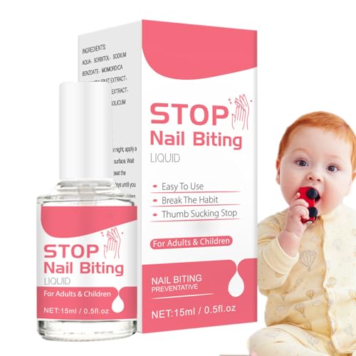 15ml Stop Nägelkauen Nagellack, Anti Nägelkauen Für Kinder, Pflege Für Kinder Und Erwachsene, Daumenlutschen Stopp, Sicherer Wirksamer Bitterer Geschmack, Stoppt Nägelkauens Und Daumenlutschen 15ml Stop Nägelkauen Nagellack, Anti Nägelkauen Für Kinder, Pflege Für Kinder Und Erwachsene, Daumenlutschen Stopp, Sicherer Wirksamer Bitterer Geschmack, Stoppt Nägelkauens Und Daumenlutschen von Pasbuteiy