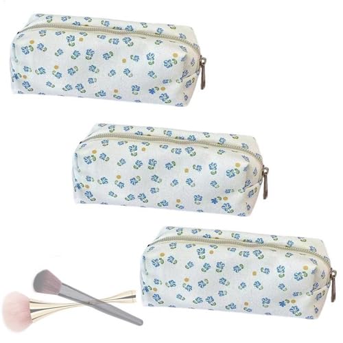3 Stück Kosmetiktasche Mit Blumenmuster, Kosmetische Tasche Blumenmuster Leinwand, Reisetaschen, Kosmetik Organizer, Kulturbeutel Für Frauen Und Mädchen 3 Stück Kosmetiktasche Mit Blumenmuster, Kosmetische Tasche Blumenmuster Leinwand, Reisetaschen, Kosmetik Organizer, Kulturbeutel Für Frauen Und Mädchen von Pasbuteiy
