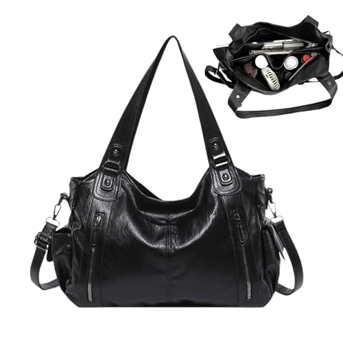 Pasbuteiy Modische Damen Umhängetasche, Tragetasche Mit Großem Fassungsvermögen, Freizeittasche Aus PU Leder, Stilvolle Arbeitstasche Fürs Shopping Business von Pasbuteiy