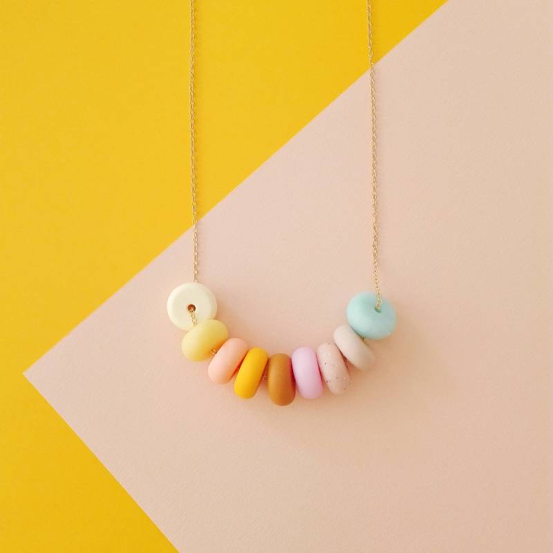 Sautoir Maxi Perles Eiscreme von PascalineD