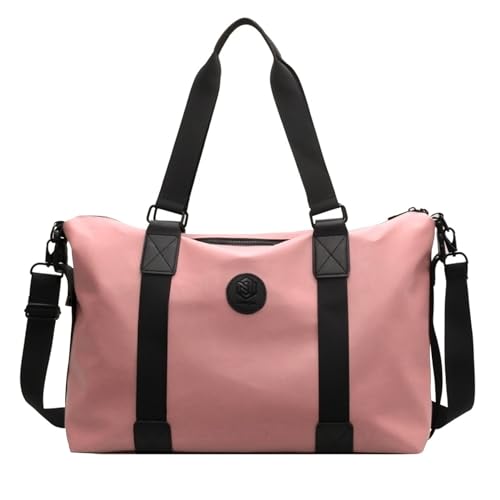 Pasdrucn Sporttaschen Für Herren Und Damen, Fitnesstaschen, 26L Reisetaschen Mit Großem Fassungsvermögen, Schwimmtaschen, Fitness Für Wochenendreisen, Wasserdicht, Mit Feuchtigkeitsbarriere(Pink) von Pasdrucn