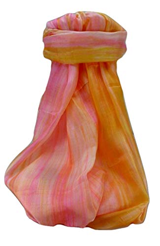 Vietnamese Pure Silk Long Scarf Lai-Chau Peach by Pashmina & Silk von Pashmina & Silk